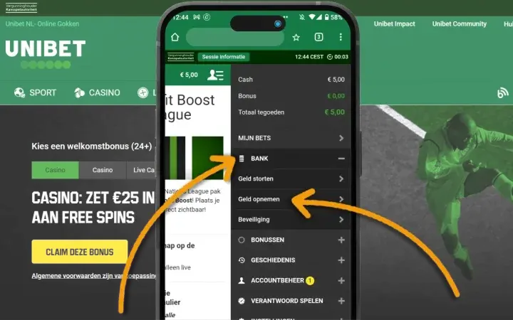 uitbetaling unibet