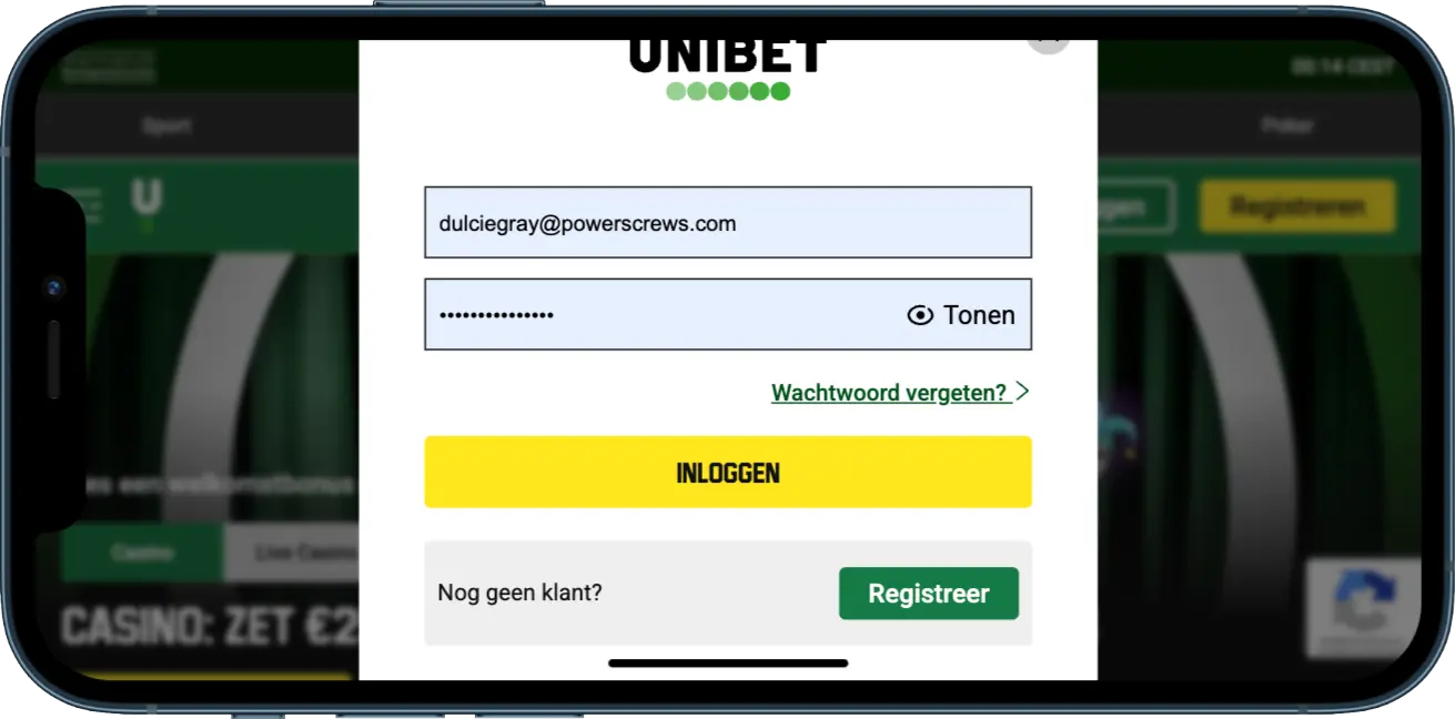 unibet registreren